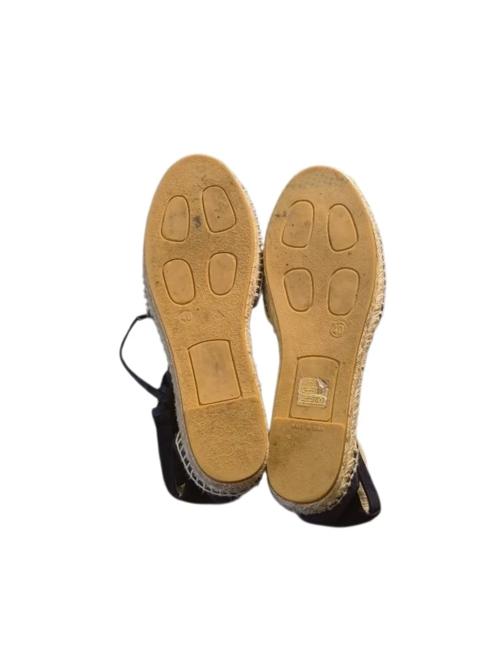 Boden Navy Suede Espadrille Lace-Up Sandals